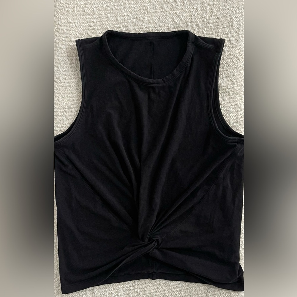 lululemon athletica Black Knot-Front Sleeveless Tank